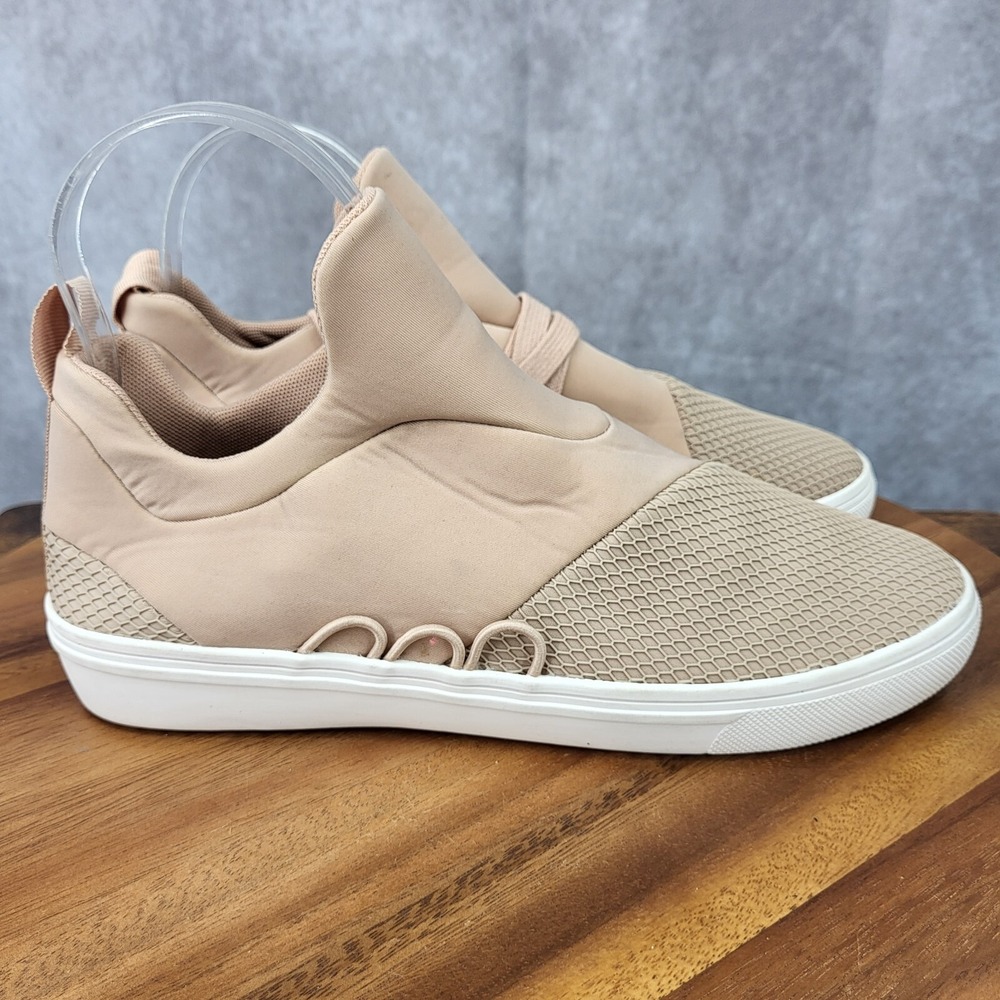 Steve Madden Lancer Sneakers Womens 9 Blush Pink Slip On Casual Shoes *